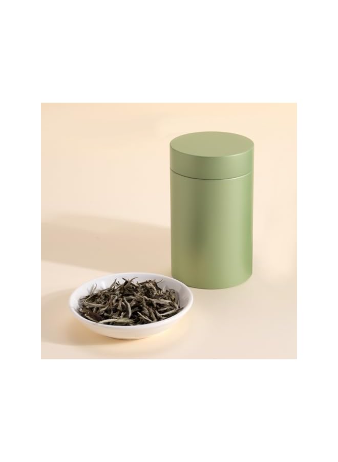 Green Tiger 3 Packs Tea Tin Canister for Loose Tea Metal Tea Canister 9 oz 15 oz Round Tin Can for Coffee Beans Tea Container for Kitchen Storage Sugar Matcha Spice Powder (Mint Green, S_2.95x2.95) - Image 2