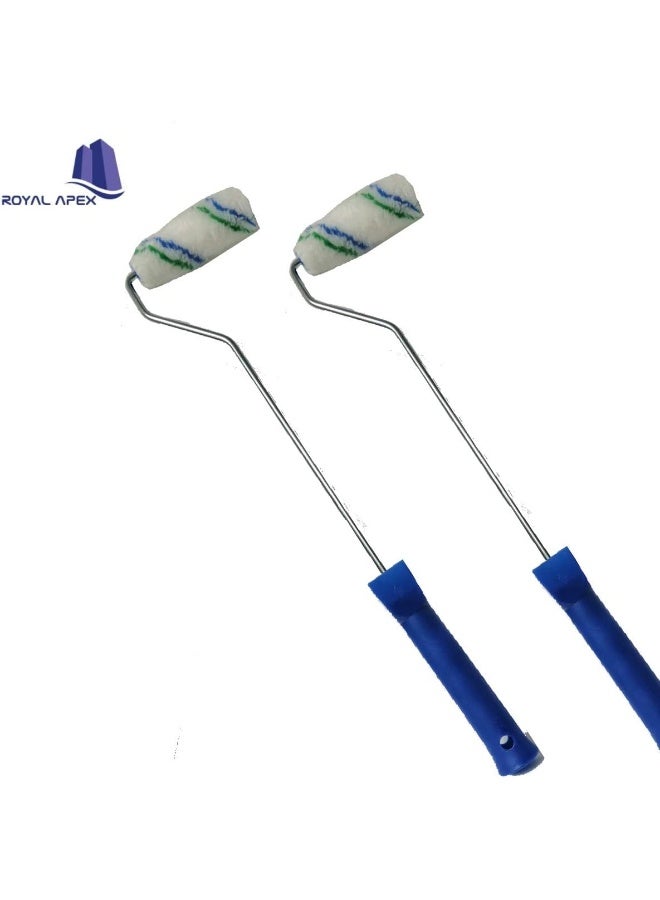 Royal Apex Painting And Texture Roller And Brush 4 Inch Replacement Roller Covers Of Paint Home Decoration Wall Emulsion Varnish Oil Paint And Texture (Pack Of 2) - Image 2