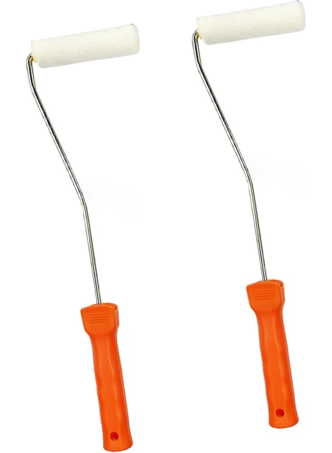 Royal Apex Painting And Texture Roller And Brush 4 Inch Replacement Roller Covers Of Paint Home Decoration Wall Emulsion Varnish Oil Paint And Texture (Pack Of 2) - Image 1