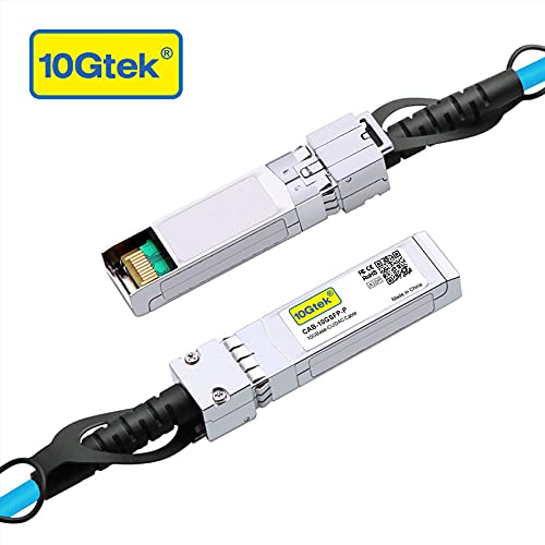 10Gtek [Blue Colored 10G SFP+ DAC Cable - Twinax SFP Cable for Cisco SFP-H10GB-CU0.3M, Ubiquiti UniFi, D-Link, Supermicro, Netgear, Mikrotik, Fortinet, 0.3-Meter(1ft) - Image 2