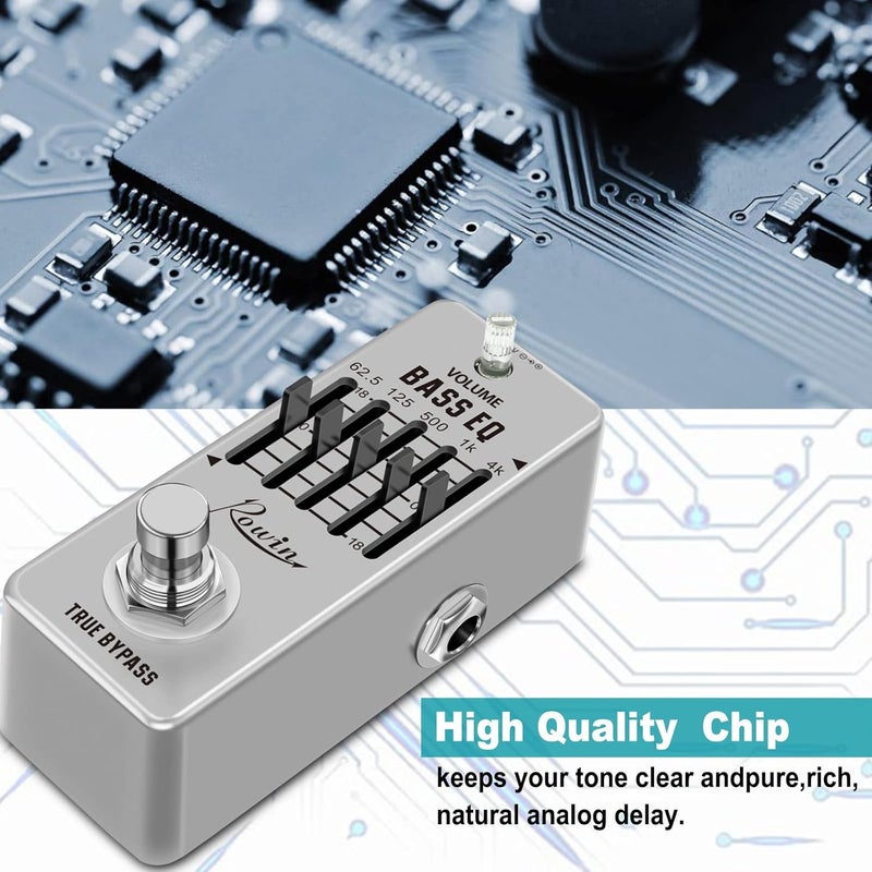 Rowin mini Equalize Pedal for Bass with True Bypass - Image 2