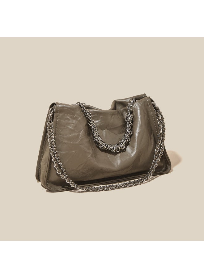 SAFIYA Qixi Festival Gift】women's Top Grain Leather Bag 2025 New Arrival Hot Seller Chain Underarm Bag Shoulder Crossbody Bag - Image 2