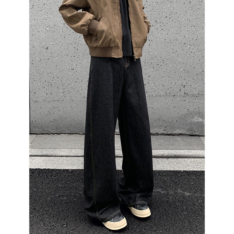 Unisex Classic Denim Jeans Loose Fit Daily Outdoor Wear - Image 2