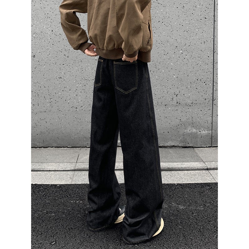 Unisex Classic Denim Jeans Loose Fit Daily Outdoor Wear - Image 5