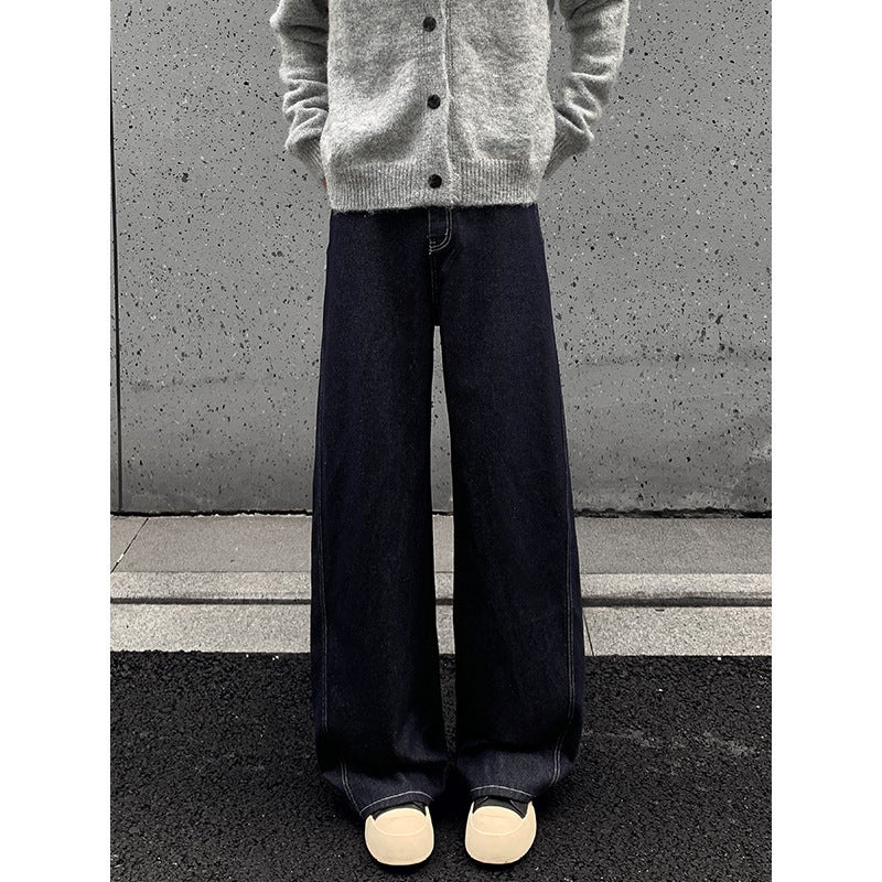 Unisex Classic Denim Jeans Loose Fit Daily Outdoor Wear - Image 1