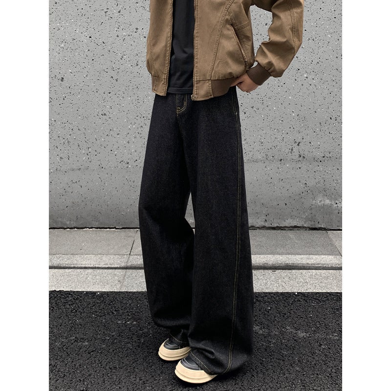 Unisex Classic Denim Jeans Loose Fit Daily Outdoor Wear - Image 4