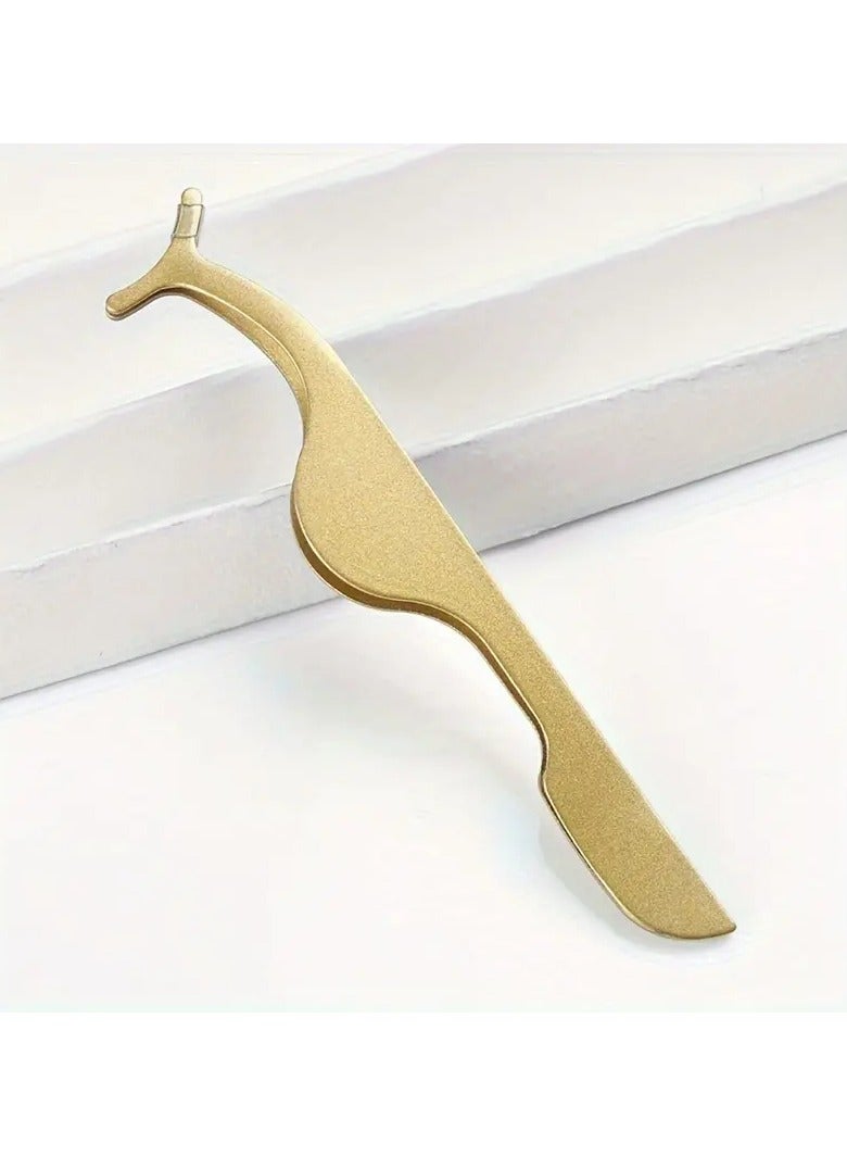 Goolsky 1 pc Professional Stainless Steel Tweezer For False Eyelashes - Easy And Precise Application Of False Eyelashes - Image 5