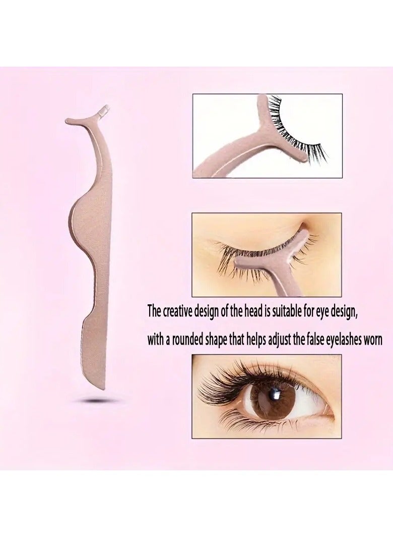 Goolsky 1 pc Professional Stainless Steel Tweezer For False Eyelashes - Easy And Precise Application Of False Eyelashes - Image 4