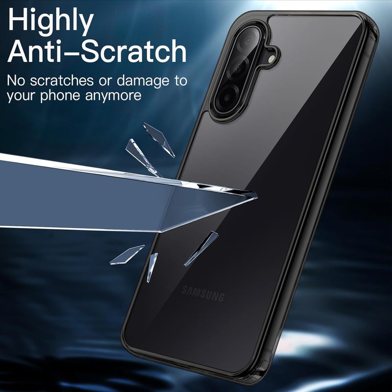 Jetech Case for Samsung Galaxy A17 5G / 4G 6.7-Inch, Non-Yellowing Shockproof Bumper Protective Phone Cover, Anti-Scratch Hard PC Back (Black) - Image 5