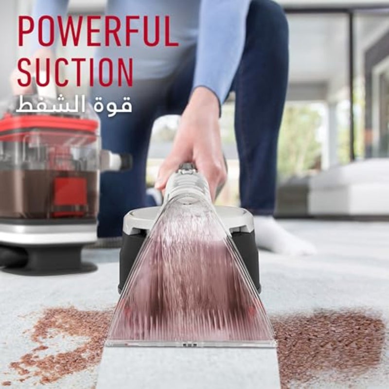 CleanSlate Portable Spot Cleaner, SpinScrub Hand Tool, Dual Tank System, For Carpet, Upholstery and Stairs CDSW-MPMC - Image 5