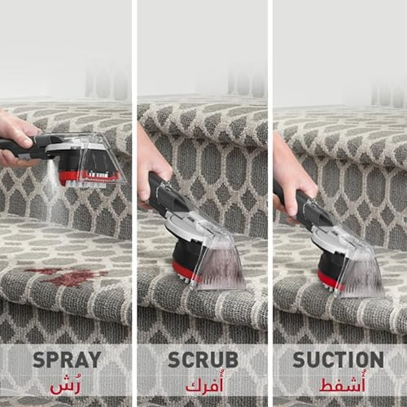 CleanSlate Portable Spot Cleaner, SpinScrub Hand Tool, Dual Tank System, For Carpet, Upholstery and Stairs CDSW-MPMC - Image 3