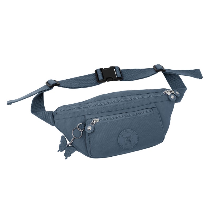 CAPRICE COLLECTION Unisex Bum Bag – Light Blue, Water-Resistant Nylon, 2.1L - Image 1