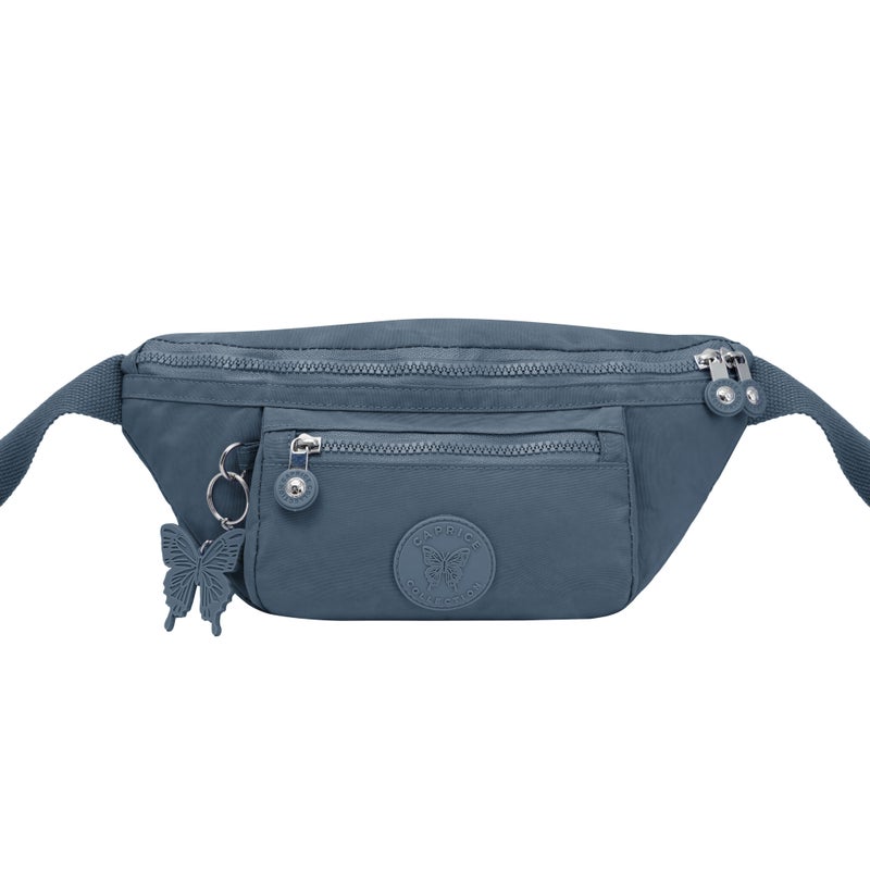 CAPRICE COLLECTION Unisex Bum Bag – Light Blue, Water-Resistant Nylon, 2.1L - Image 2