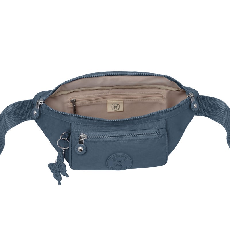 CAPRICE COLLECTION Unisex Bum Bag – Light Blue, Water-Resistant Nylon, 2.1L - Image 5