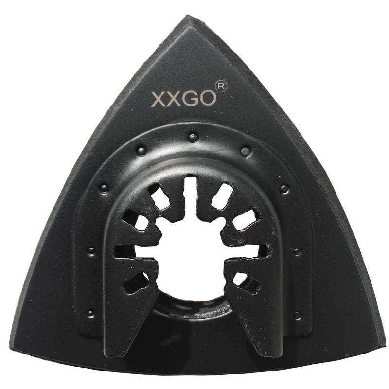 XXGO 3 Pcs 3-1/8 Inch 80mm Triangular Hook & Loop Oscillating Multi Tool Sanding Pads No.XG5508 - Image 4