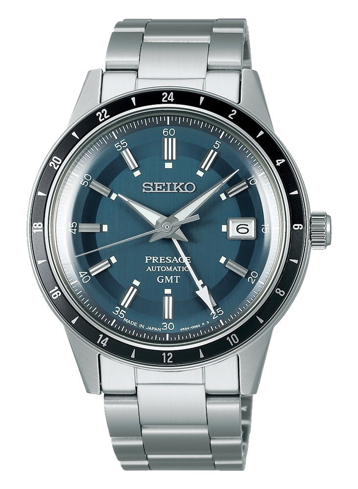 Seiko Blue Dial Road Trip Gmt Presage Automatic Style SSK009J1 - Image 1
