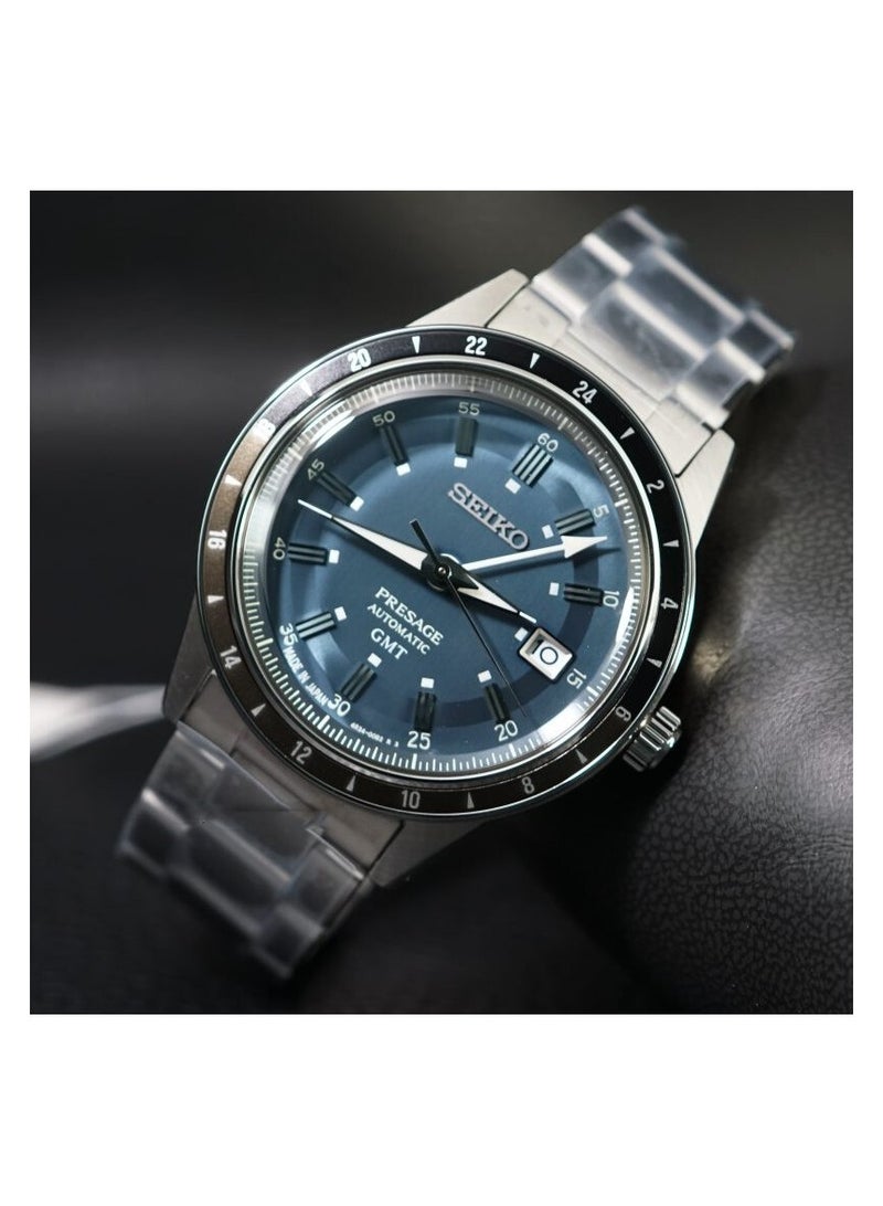 Seiko Blue Dial Road Trip Gmt Presage Automatic Style SSK009J1 - Image 2