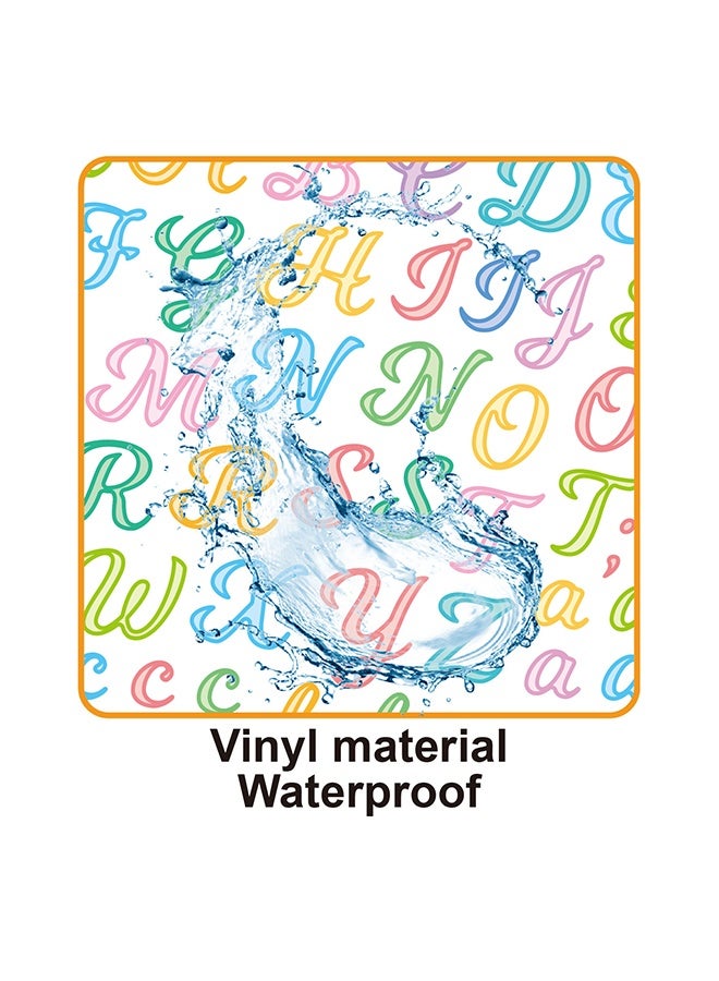 Wffo 10 Sheet Cursive 1/2 Inch Small Letter Stickers - 1180Pcs 0.5" Alphabet Stickers - Vinyl Letter Number Symbols Stickers for Arts Crafts Outdoor Sign Poster Windows Doors School Office - Candy - Image 3