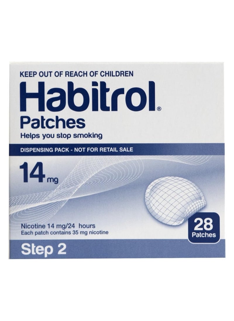 Habitrol Habitrol Patches Stop Smoking Aid Patches - 28 Each (Step 2 - 14 Mg)  - Image 1