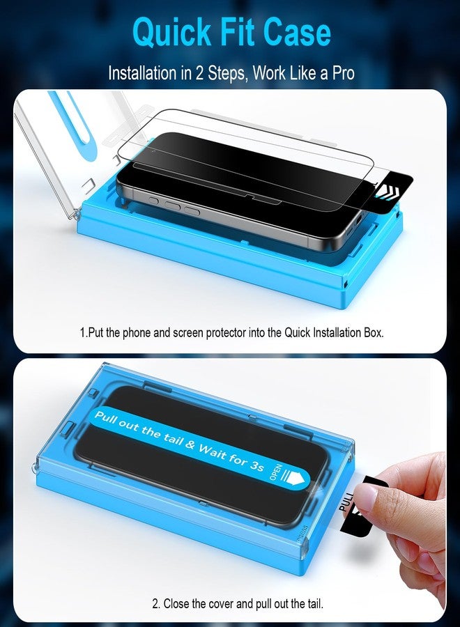 Mothca حماية شاشة زجاجية غير لامعة من موثكا - عبوة 2 لجهاز آيفون 17 برو/آيفون 16 برو/آيفون 17 بحجم 6.3 بوصة [صندوق ملائم خالي من الغبار] تغطية كاملة مضادة للتوهج ومضادة لبصمات الأصابع زجاج مقسى، ناعم كالحرير - Image 2