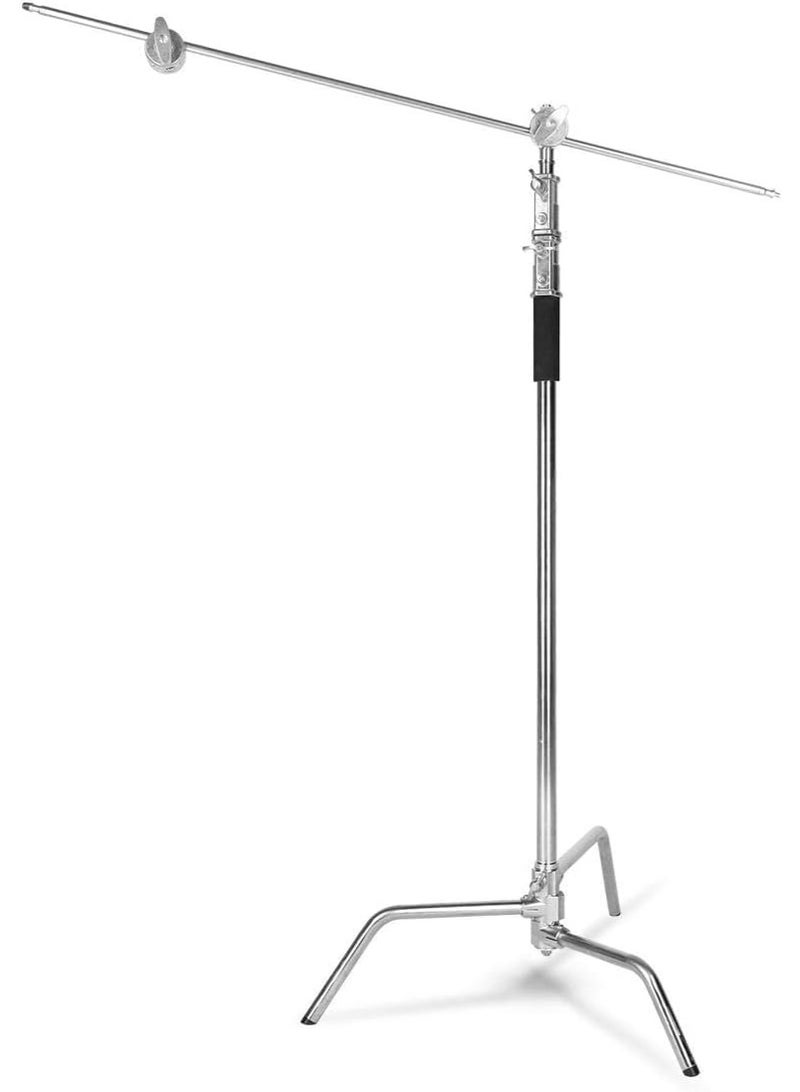 general Stainless Steel Stand with Boom Arm 320cm , Heavy Duty Photography Light Stand, Adjustable Studio Tripod for Softbox, Reflector, Flash, Umbrella, Video Lighting Equipment - Image 1
