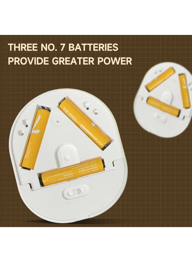 Lezonic Stick-On Night Light,Kids Night Light,Motion Sensor ,Night Light Battery Powered Auto/ON/Off Stair Sensor Lights with Batteries,Magnetic Base, Motion Lights for Toilet, Hallway, Bathroom, Kitchen, Childrens Room[Energy Class A]，2    PACK - Image 4