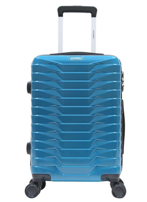 Single Hardside Spinner ABS Trolley Luggage With Number Lock 20 Inches