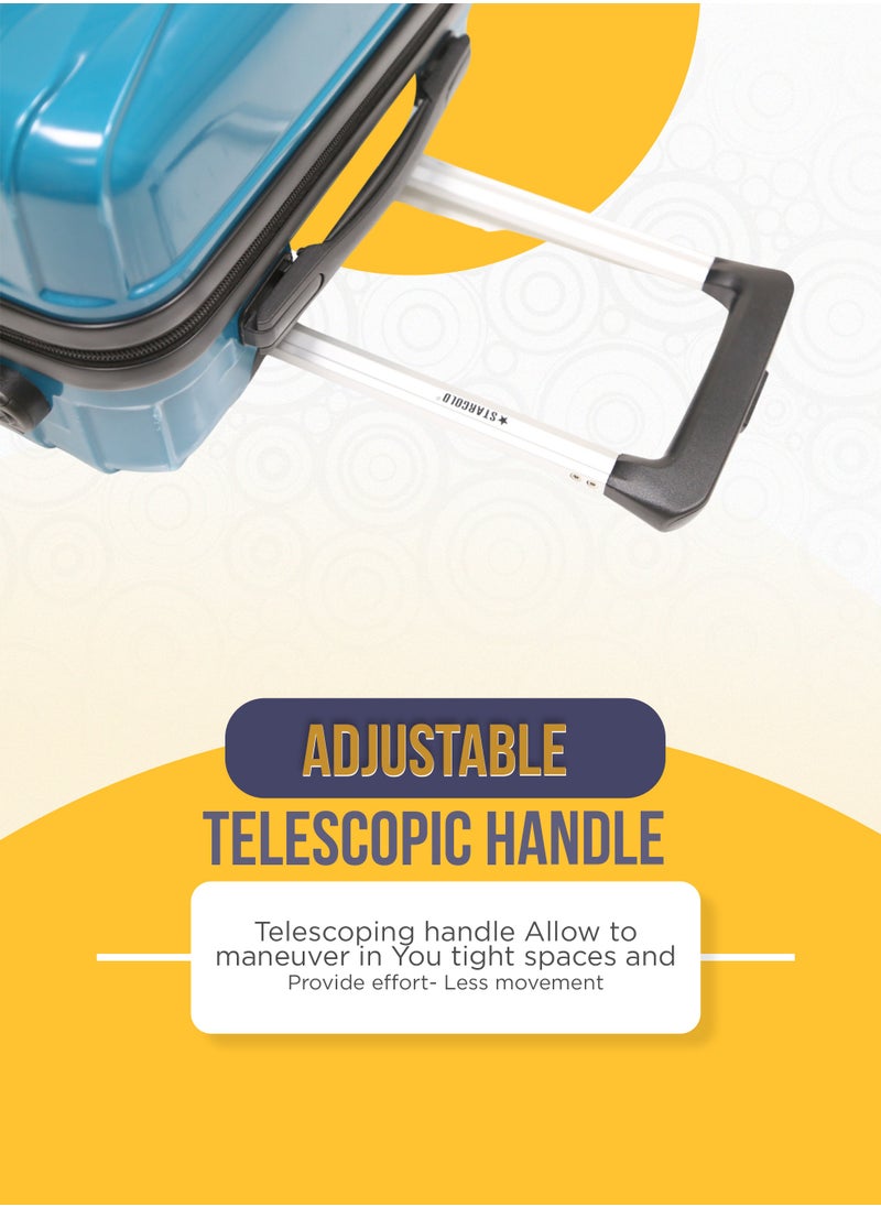 Stargold - Single Hardside Spinner ABS Trolley Luggage With Number Lock 20 Inches - Image 1