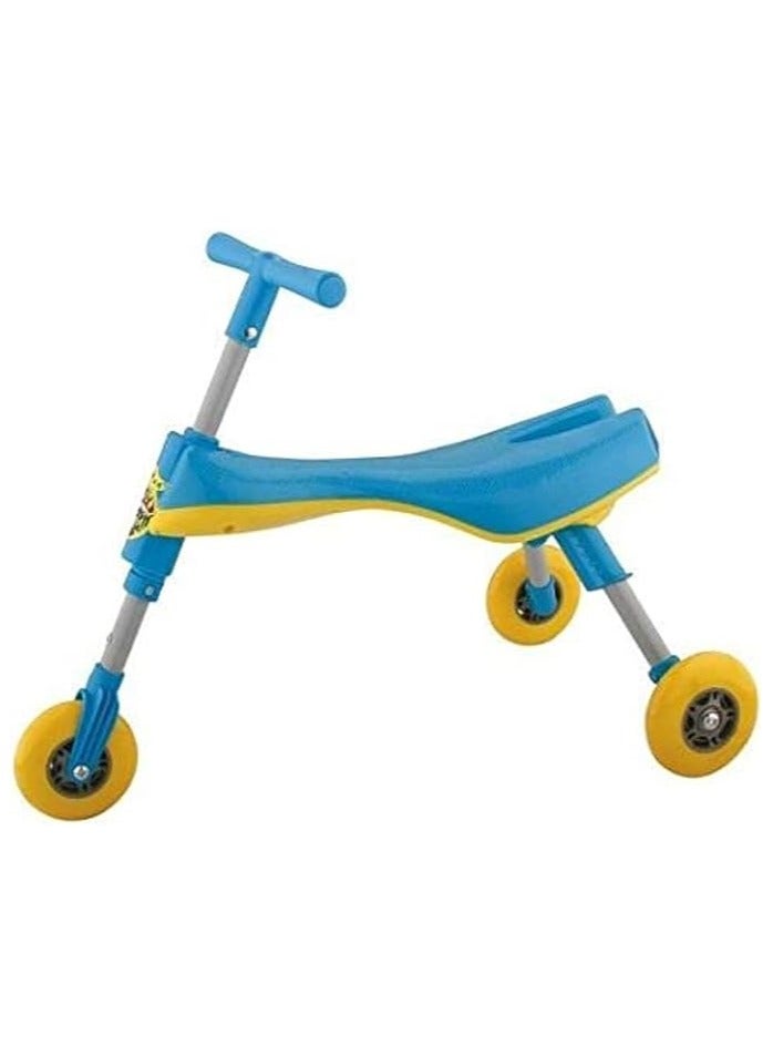 Fly Bike Foldable Indoor/Outdoor Toddlers Glide Tricycle (Blue)  - Image 1
