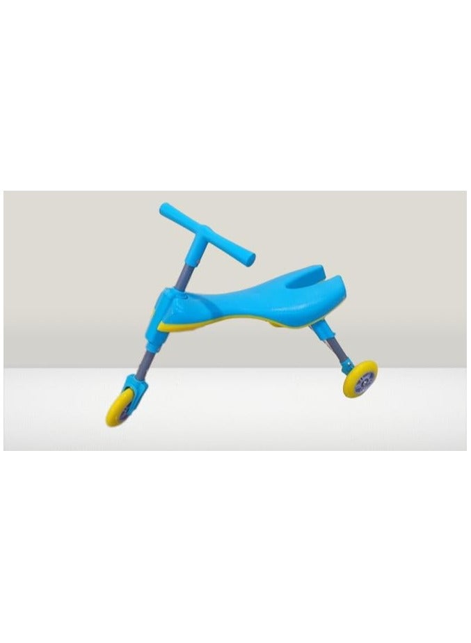 Fly Bike Foldable Indoor/Outdoor Toddlers Glide Tricycle (Blue)  - Image 3