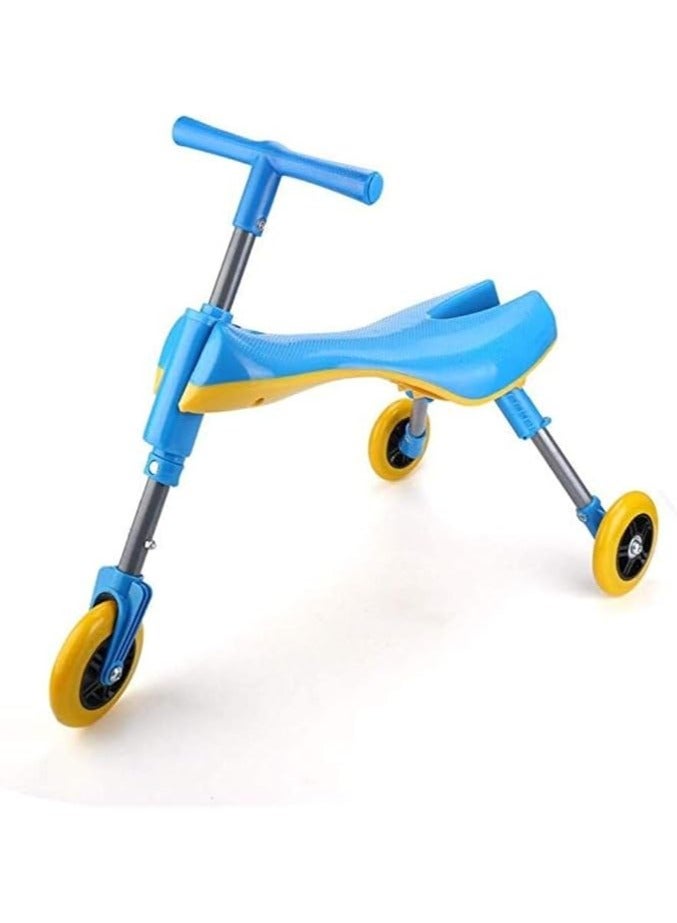 Fly Bike Foldable Indoor/Outdoor Toddlers Glide Tricycle (Blue)  - Image 4