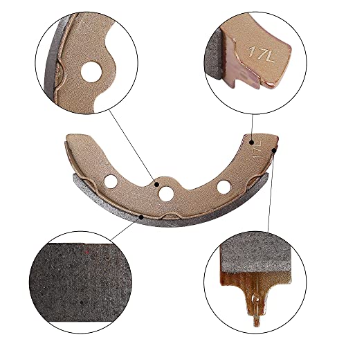 10L0L Golf Cart Brake Shoes/Pads Brake Spring Kit for Club Car DS & Precedent 1995 Up, Tempo 2018 Up, EZGO TXT Medalist 1986.5-1995, Yamaha G1 G2 G8 G9, OEM 101823201, 101816301 (2 Short & 2 Long) - Image 4