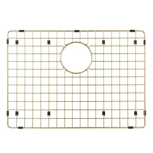 Starstar Sinks Protector Matte Gold 304 Stainless Steel Kitchen Sink Bottom Grid Rack 17x 13 - Image 1