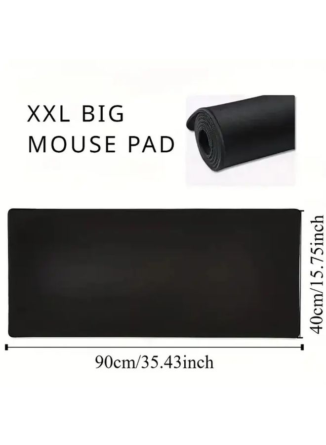Extra Large Gaming Mouse Pad 35 43x11 81 Inch Stitched Edges Non Slip Rubber Base Black - Image 4