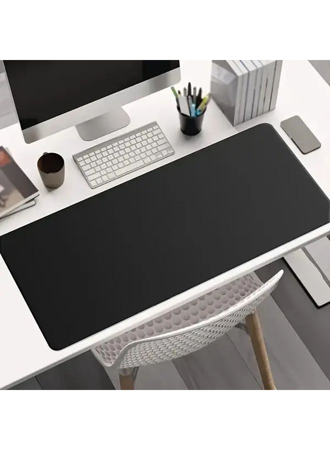 Extra Large Gaming Mouse Pad 35 43x11 81 Inch Stitched Edges Non Slip Rubber Base Black - Image 1