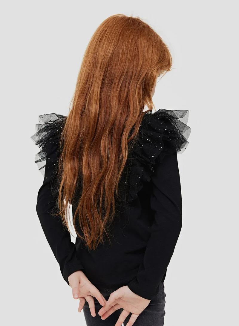 H&M Kids Essential Flounce Trimmed Top