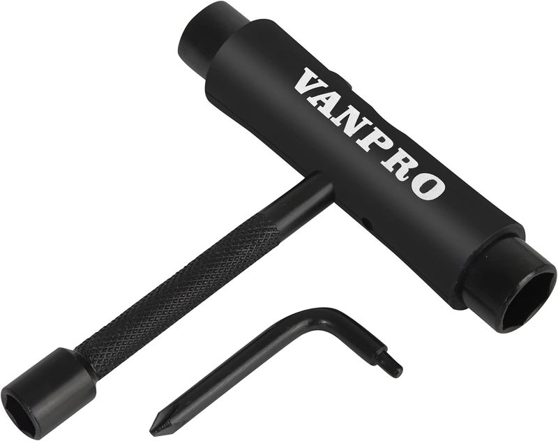 Vanpro skateboard tools skate tool all in oneUsed for installation and maintenance of various skateboards and roller skates，etc.(Snow Upgrade-black, Pack of 1) - Image 1