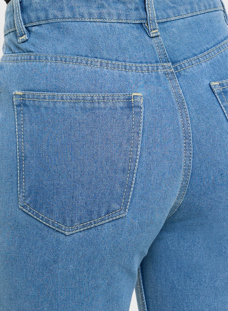 Ginger Ripped High Rise Boyfriend Jeans - Image 5