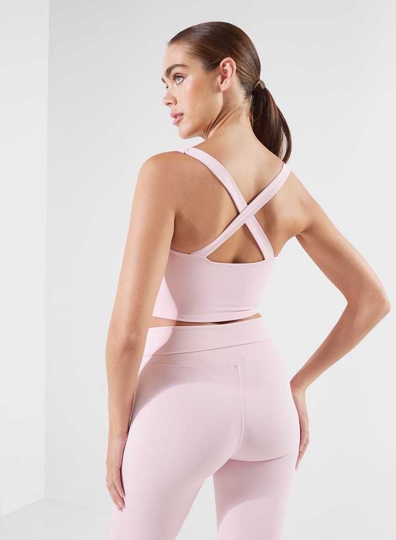 فورورد حمالة صدر رياضية بعقدة وتفاصيل فتحة خلفية متقاطعة - Image 2