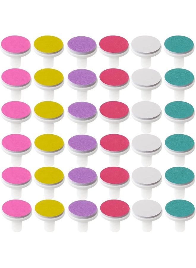 NSBELL 36PCS وسادات ملف أظافر الأطفال بدائل لقص الأظافر الكهربائية رؤوس طحن أظافر الأطفال القياسية - Image 1