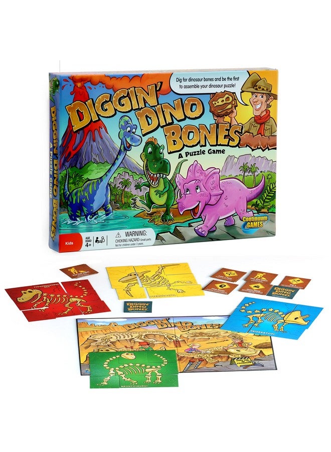 Continuum Games - Digging Dino Bones Board Game, Kids Aged 4 & Up - Image 1