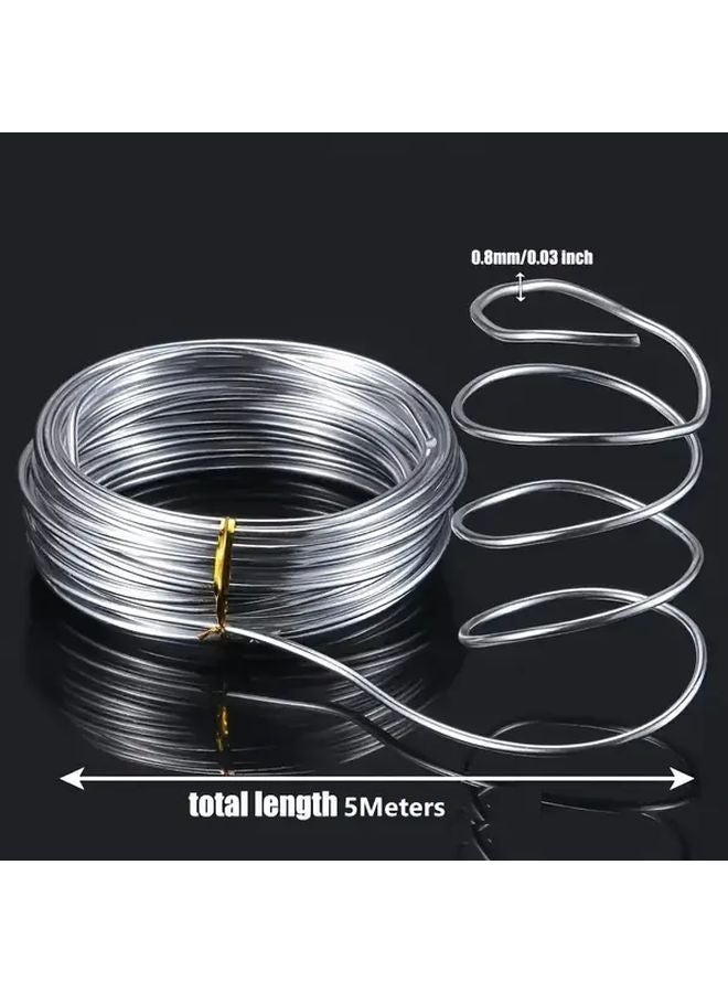 سلك ألومنيوم ذهبي 1 مم × 5 م لين وقابل للثني للحرف اليدوية وصناعة المجوهرات - Image 2