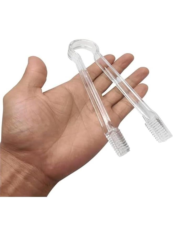 HOOKOR 8 Pcs Plastic Buffet Serving Tongs, Clear Kitchen Tongs 6.3 Inch Small Ice Tongs for Tea and Coffee Party Catering Appetizers Salad Desserts Sandwich - Image 3