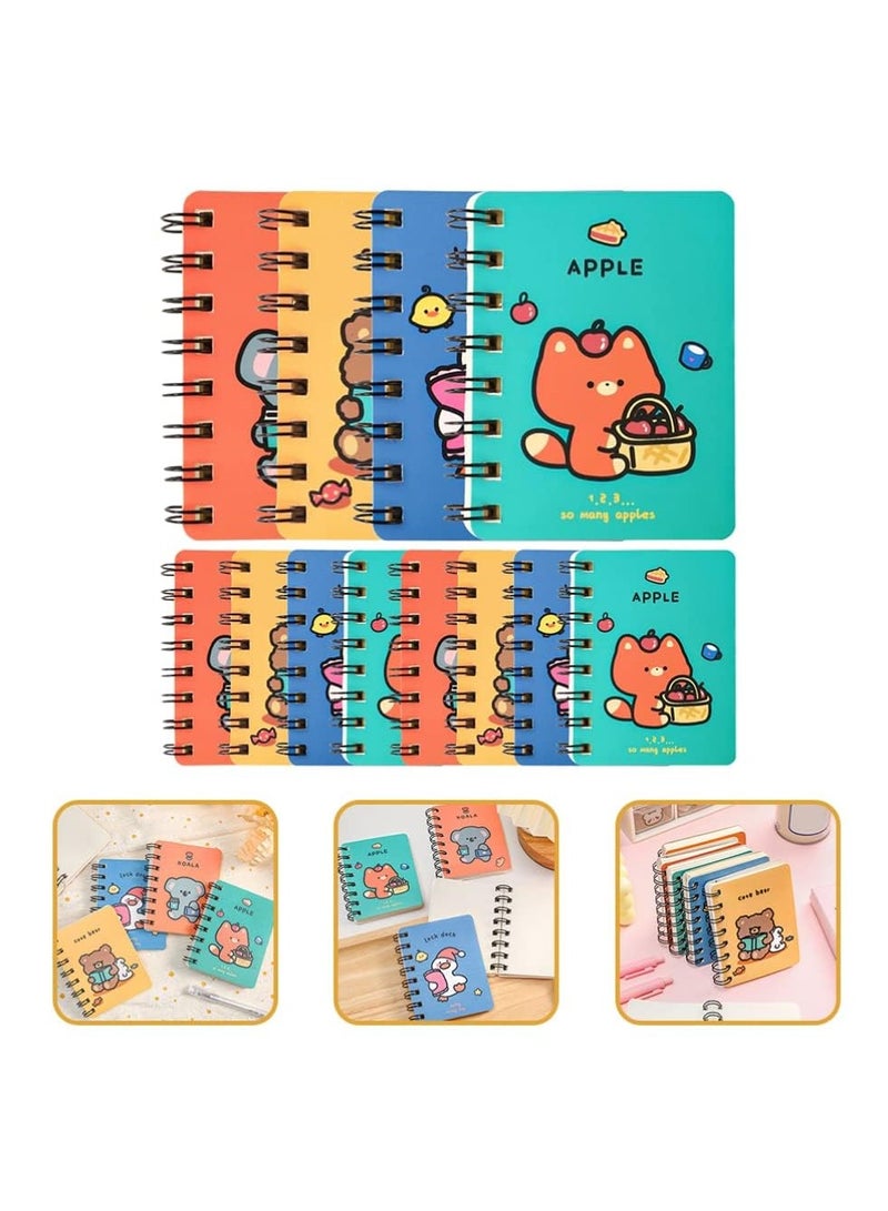 KASTWAVE Mini Pocket Notebooks 12 Pack Mini Fruit Spiral Notepads Set Journal Diary Note Pads for Writing Sketching, Lined Paper - Image 3