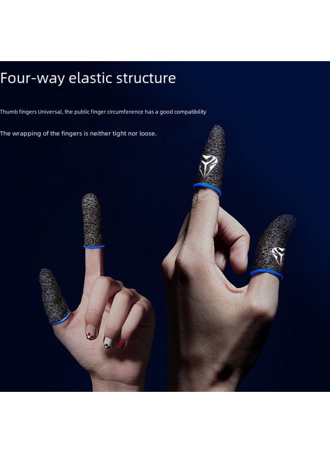 Generic Professional Sweat-resistant Gaming Finger Sleeves For Mobile Games Pubg Peacekeeper E-sports Anti-slip Finger Covers-Product Color: 18-pin Carbon Fiber  - Image 3