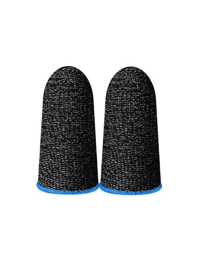 Generic Professional Sweat-resistant Gaming Finger Sleeves For Mobile Games Pubg Peacekeeper E-sports Anti-slip Finger Covers-Product Color: 18-pin Carbon Fiber  - Image 1