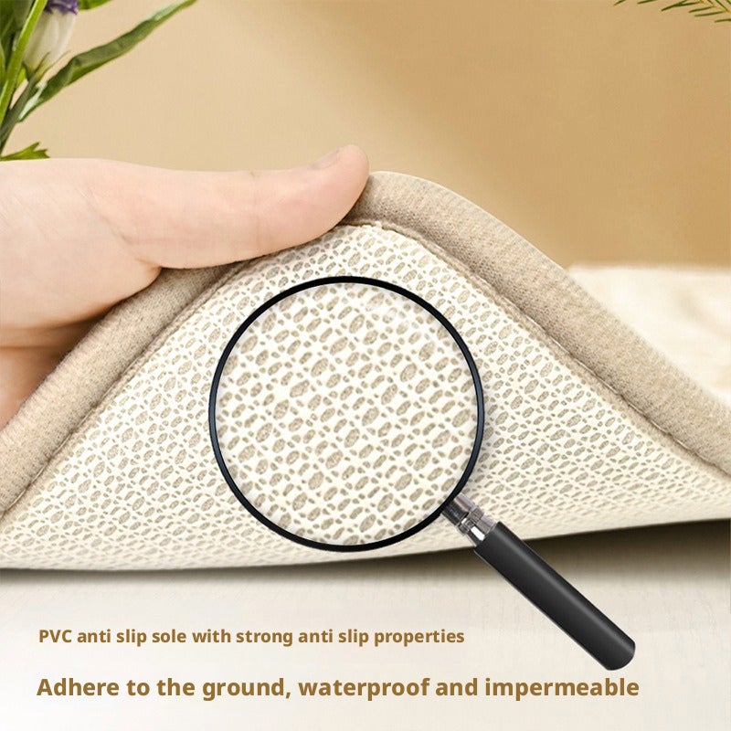 Soft Velvet Jacquard Door Mat Non-Slip Water Absorbent Set - Image 3