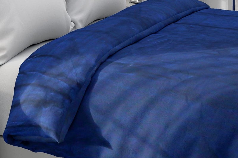 Laying Style™ Super Soft Warm Flannel Fur/Razai Cover/Blanket Cover/Dohar/Duvet Cover for Double Bed with Closing Zipper with Beautiful Printed Design (90x100) Inches - Image 2