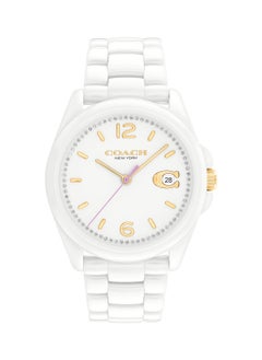 COACH COACH GREYSON WOMEN's WHITE DIAL, WHITE CERAMIC WATCH - 14503925  - Image 2