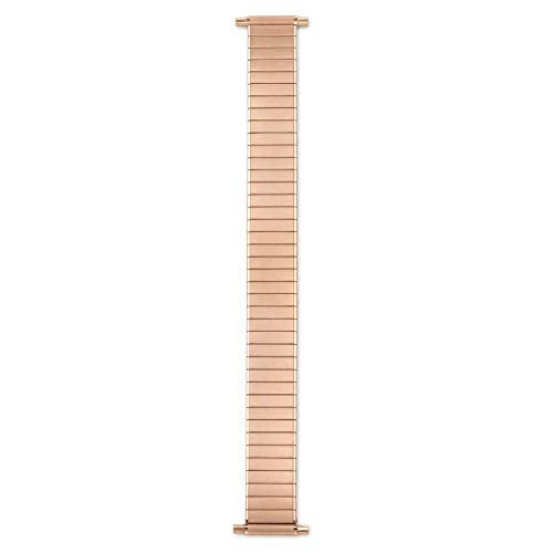 Speidel Men’s Twist-O-Flex Rose Gold Stainless Steel Stretch Metal Replacement Expansion Watch Band with Self-Adjusting Straight Ends for 16mm 17mm 18mm 19mm 20mm 21mm 22mm timepieces - Image 3
